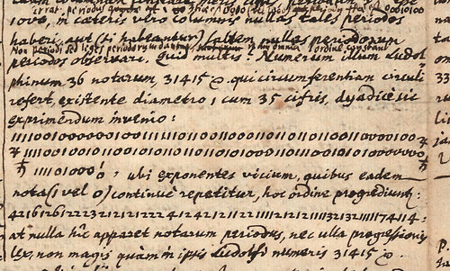 Ausschnitt aus einer Leibniz-Handschrift